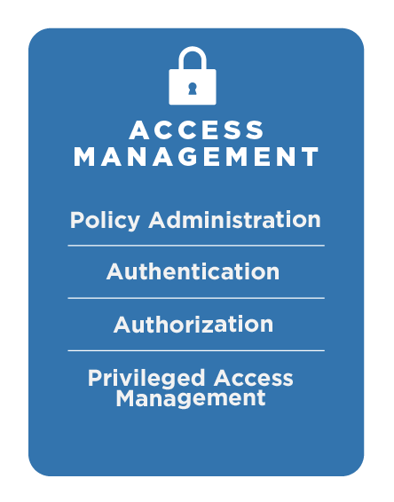 A blue box with the list of Access Management services defined later in the body text of this page.