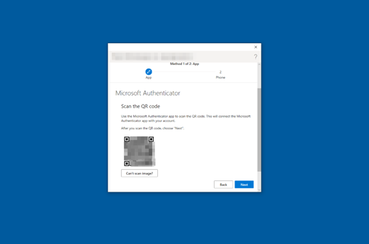 Figure 25: Microsoft Authenticator for iOS Scan QR Code