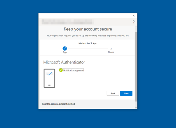 Figure 28: Microsoft Authenticator Notification Approved