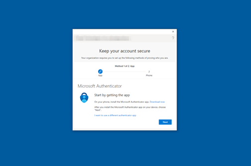 Figure 32: Microsoft Authenticator for Android Account Setup