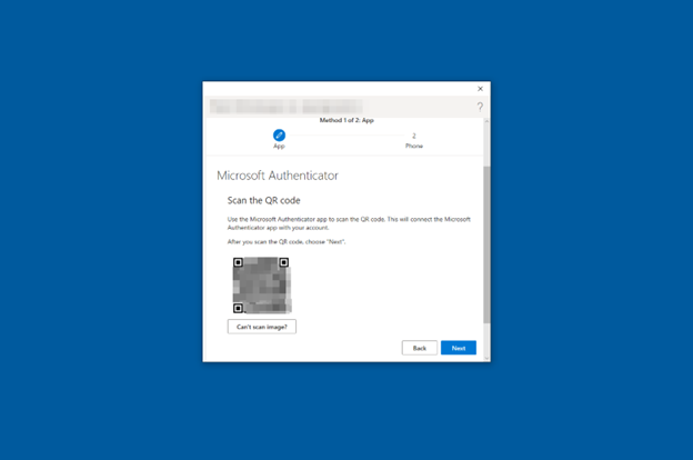 Figure 38: Microsoft Authenticator for Android QR Code Scan