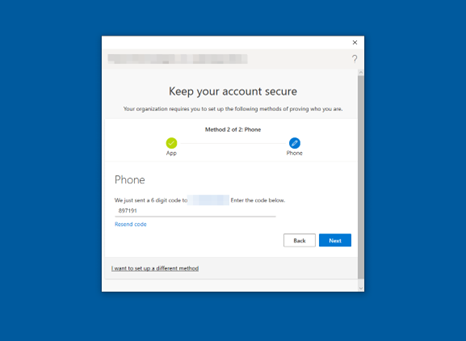 Figure 44: Multi-Factor Authentication SMS One-Time Passcode